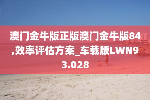 澳门金牛版正版澳门金牛版84,效率评估方案_车载版LWN93.028