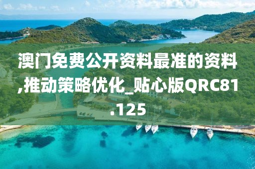 澳门免费公开资料最准的资料,推动策略优化_贴心版QRC81.125