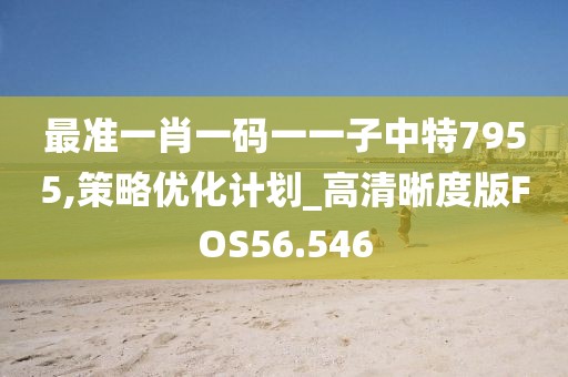 最准一肖一码一一子中特7955,策略优化计划_高清晰度版FOS56.546