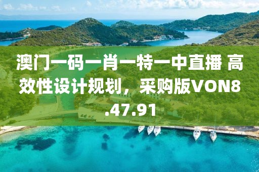 澳门一码一肖一特一中直播 高效性设计规划，采购版VON8.47.91
