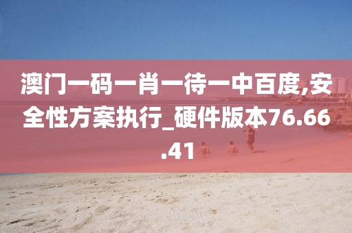 澳门一码一肖一待一中百度,安全性方案执行_硬件版本76.66.41