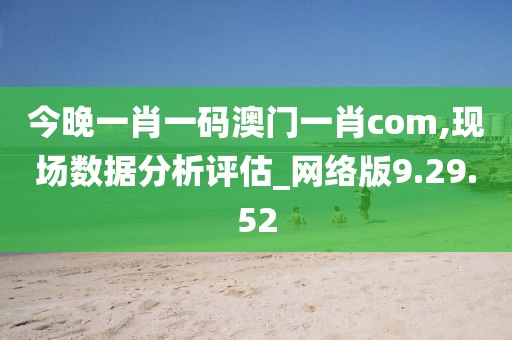 今晚一肖一码澳门一肖com,现场数据分析评估_网络版9.29.52