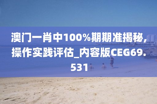澳门一肖中100%期期准揭秘,操作实践评估_内容版CEG69.531