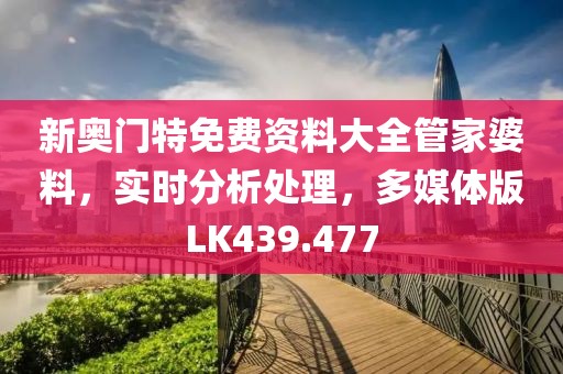 新奥门特免费资料大全管家婆料，实时分析处理，多媒体版LK439.477