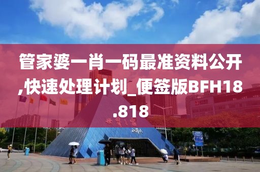 管家婆一肖一码最准资料公开,快速处理计划_便签版BFH18.818
