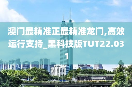 澳门最精准正最精准龙门,高效运行支持_黑科技版TUT22.031
