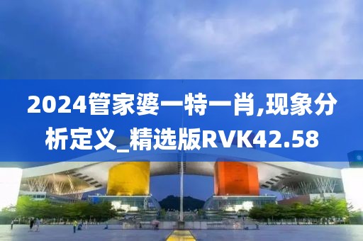 2024管家婆一特一肖,现象分析定义_精选版RVK42.58
