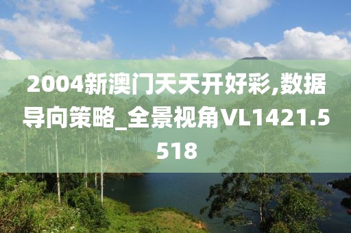 2004新澳门天天开好彩,数据导向策略_全景视角VL1421.5518