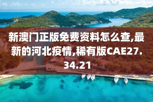 新澳门正版免费资料怎么查,最新的河北疫情,稀有版CAE27.34.21