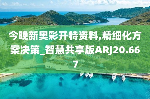 今晚新奥彩开特资料,精细化方案决策_智慧共享版ARJ20.667