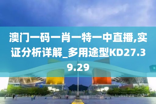 澳门一码一肖一特一中直播,实证分析详解_多用途型KD27.39.29