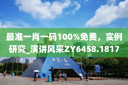 最准一肖一码100%免费，实例研究_演讲风采ZY6458.1817