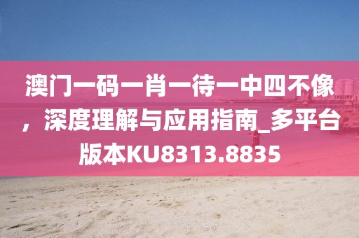 澳门一码一肖一待一中四不像，深度理解与应用指南_多平台版本KU8313.8835
