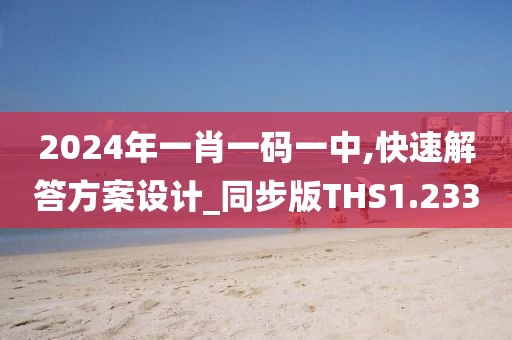 2024年一肖一码一中,快速解答方案设计_同步版THS1.233