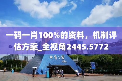 一码一肖100%的资料，机制评估方案_全视角2445.5772