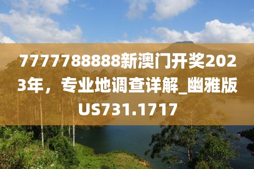 7777788888新澳门开奖2023年，专业地调查详解_幽雅版US731.1717