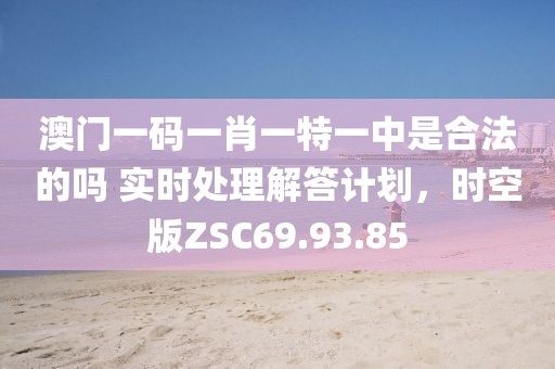 澳门一码一肖一特一中是合法的吗 实时处理解答计划，时空版ZSC69.93.85