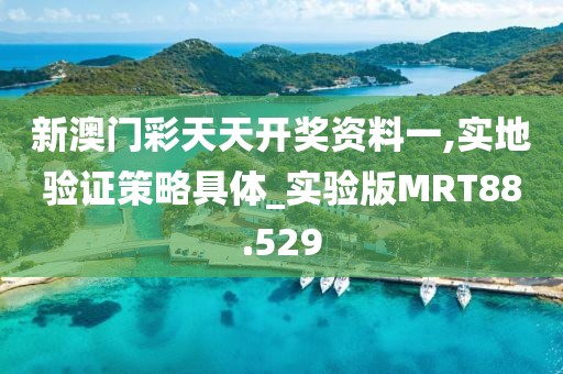 新澳门彩天天开奖资料一,实地验证策略具体_实验版MRT88.529