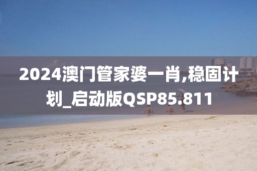 2024澳门管家婆一肖,稳固计划_启动版QSP85.811