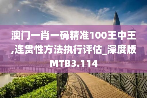 澳门一肖一码精准100王中王,连贯性方法执行评估_深度版MTB3.114